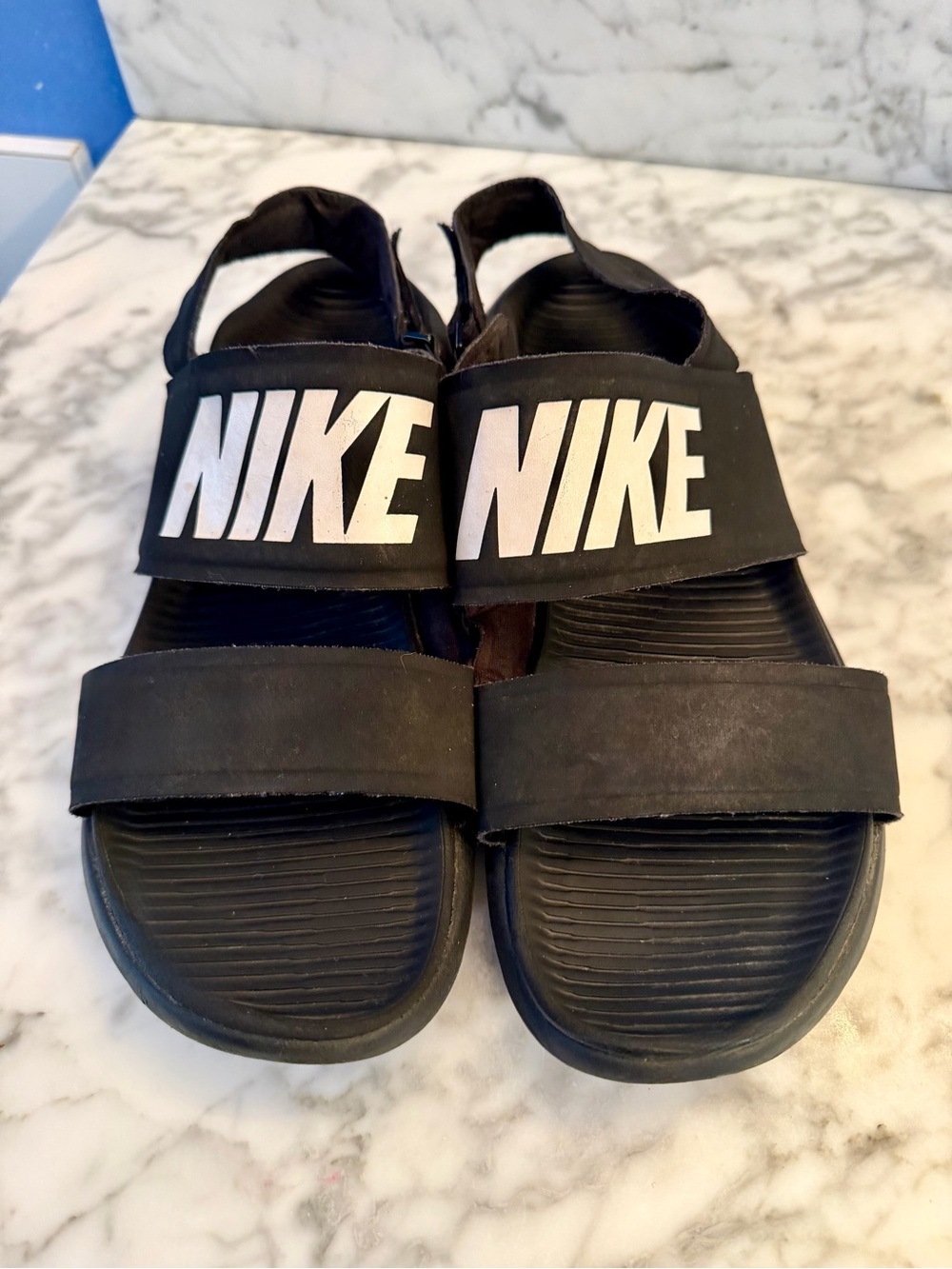 Nike Tanjun Sandal Black/White 882694-001 Women's Shoes Size 10